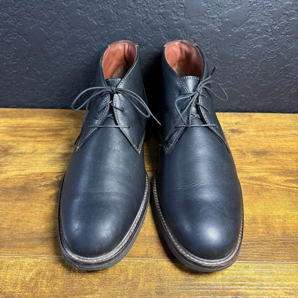 Johnston & Murphy 25-2021 Black Leather Chukka Boots Mens 11M